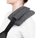 Upgrade Neck Pad Strap Cushion Pillow for Arm Sling Comfort Shoulder Support Pad,Pacemaker Pillow Chemo Port Pillows for Mastectomy,Open Heart Surgery Recovery Gifts Post Surgery (Dark Gray)
