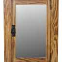 Solid Oak Mission Recessed Medicine Cabinet/Solid Wood & Handmade, Light Finish 