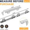 Stainless Steel Stove Gap Covers T-Shape 2 Pack Retractable Oven Gap Filler