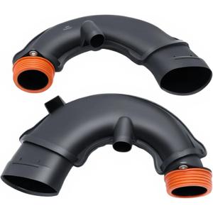 2Pcs Rear Engine Air Intake Hoses for BMW X5 X6 550i 650i 750i 750Li Series E70 E71 F01 F02 F07 F10 F12 F13 Left & Right Air Cleaner Duct Tube, Replaces 13717577451 13717577452