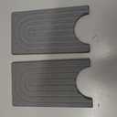 Diatomite Kitchen Faucet Mat - 14Inch Water Absorbing Stone Tray for Sink, Stone Fast-Drying Faucet Mat for Kitchen Counter Sink Accessories (Dark Grey, 14'' x 3.9'')