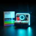 VONADO Upgrade LED Light Kit Compatible with Lego Polaroid Camera OneStep SX-70 21345 Blue Creative Lighting String Accessories Compatible with Lego Camera 21345 Set (Lights Only, No Models)