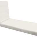 Honeycomb Outdoor Chaise Lounge, 22.5 x 70, Textured Solid Bone Chair Cushion for Patio Furniture