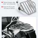 Benlari Chrome Detachable Luggage Rack 2-Up Mounting Rack Compatible for Harley Davidson Touring Road King Street Electra Glide 2009-2024 2021 2020 2019 2018 2017 2016 2015 2014 2013 2012 2011 2023