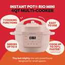 Instant Pot 4QT RIO Mini 7-in-1 Multi-Cooker, Pressure Cooker, Slow cook, Saut, Steam, Rice Maker, Yogurt, & Warmer, Rosewater, 4 Quarts