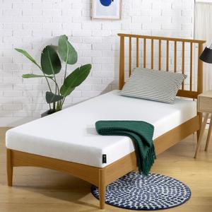 ZINUS 5 Inch Memory Foam Mattress, Narrow Twin, Fiberglass-Free, Medium Firmness, Day, Trundle & Bunk Bed Compatible, Certified Safe Foams & Fabric, Mattress in A Box, White
