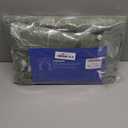 MIULEE Olive Green Sheer Curtains 2 Panels Embroidered Leaf Patterned Rod Pocket Floral Semi Faux Linen Window Curtains Drapes Set for Living Room Bedroom Dining Room, 52x96 Inches Long