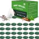 28 Pack Mouse Repellent Tablets - Natural Peppermint Oil, Rodent Repellent for Corners, Cars & Indoors/Outdoors, Safe for Family & Pets -Repels Mice, Squirrels & Spiders