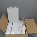 Narrow Bathroom Storage Cabinet with Wheels, 4-Tier Plastic Slim Organizer with Adjustable Shelves for Small Spaces,Bathroom, Kitchen, Laundry,Milky White