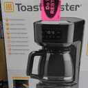 Toastmaster 12-Cup Digital Touchscreen Drip Coffee Maker - Programmable Automatic Coffee Machine - Kitchen Appliance with Keep Warm Setting