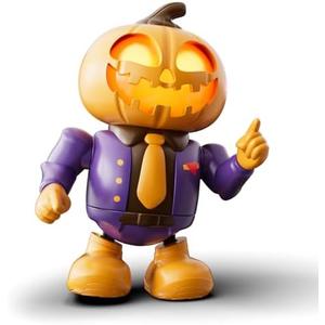 MOBI ONE Kids Toys Halloween Robot Pumpkin Toy, Prank Toys with Music & Dancing Toy Gifts for Boys & Girls Ages 3 to Up 