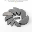 SCUARI Woodruff Key Assortment,120pcs Half Moon Keys,Key Stock Assortment,10 Popular Sizes Woodruff Semicircle Keys,Half Moon Semicircle Bond Key Hardware Keyway Set for Flywheel Applications