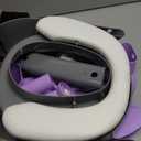 Potty Training Seat, SKYROKU Potty Training Toilet with Step Stool Ladder, for Kids Boys Girls Toddlers - Comfortable Safe Potty Seat with Anti-Slip Pads Ladder (8838-GreyPurple)