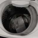 BLACK+DECKER 0.9 Cu. Ft. Portable Washer, 6.6 lb. Capacity Washing Machine for Homes & Apartments, 5 Wash Cycles, Quick Connect Sink Adapter and Drain Hose Included, Transparent Lid, BPWM09W, White