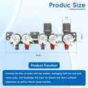 2026 UPGRADED AJU73213301 AJU75152601 5221EA1008F Washer Water Inlet Valve fits for Kenmore LG Washers WT7200CW, WT4801CW, WT1201CW, WT5680HVA, WT1101CW, WT7200CV, WT7600HKA, WT7500CW