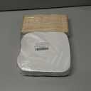 50 Piece Church Handheld Fan DIY Set, Includes Wooden Wavy Handles Craft Sticks, Blank Cardstock Paper (Not Printer-Compatible), Double-Sided Tape, Ideal for Crafting, Painting, Hand Decorati