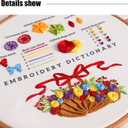 2 x Afcancihe 4 Embroidery Kits, Cross Stitch Starter Kit for Beginners, Adult Needle Felting Tool, Comes with Printed Fabric, Embroidery Needle, Instructional Video, Craft Gift (Bringing Spring)