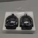 KARSAM 4 Inch Round LED Fog Lights for 2018-2025 Jeep Wrangler JL JLU & Jeep Gladiator JT, 60W White Amber Fog Lamps with 2 Pair Mounting Brackets, Front Bumper Off-road Fog Light for Jeep Accessories