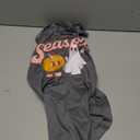 Halloween Shirts for Women Funny Halloween Pumpkin Graphic Short Sleeve Shirt Casual Fall Tee Tops (Large, Grey)