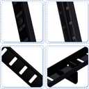 Yaocom 12 Pcs 36 Inch Shelf Pilaster Mortise Mount Pilaster Strip, Black