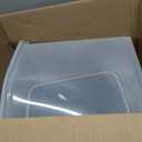 IRIS USA Dog Food Storage Container, Up to 30 lbs, Navy, Made in USA