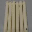 Colonial Candle Unscented Taper Candle, Classic Collection, Ivory, 10 in, Pack of 6 Candlesticks - Up to 8 Hours Burn