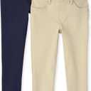 The Children's Place Girls Ponte Knit Pull on Jeggings (6-7, Sandy/Tidal 2 Pack)