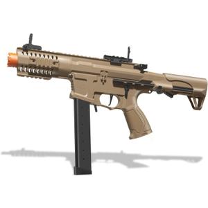 Gel Splat Blaster ARP9 of EMERBU Pro Series - Metal Gearset - 11.1V Rechargeable Battery - Semi and Fully Automatic - for Ages 15+ (Tan)