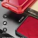 SUPCASE [Unicorn Beetle EXO Series] Case for iPhone SE 3rd Gen (2022) / iPhone SE 2nd generation (2020) , Premium Hybrid Protective Clear Bumper Case for iPhone SE /7/8 (Red)