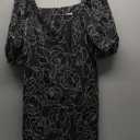 Anne Klein Puff Sleeve Shift Size 10, Black 
