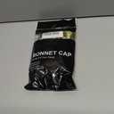 Double Layer Satin Sleep Bonnet with Tie Band Large Size Hair Protection Cap Emerald Green Sleep in Luxury Soft Bonnet Styles Overnight