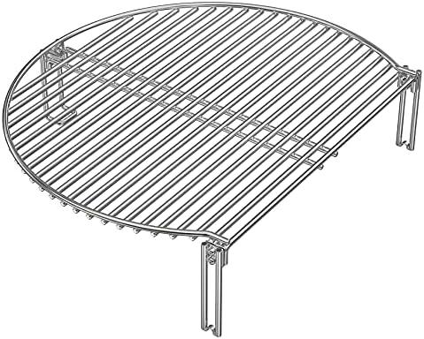 Onlyfire Stainless Steel Grill Expander Cooking Grate Fits for Charcoal Kettle Grills like Weber, Char-Broil and Ceramic Grills like Large Big Green Egg, Kamado Joe Classic, Pit Boss, Louisiana