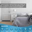 2 x Door Draft Stoppers for Bottom of Door,Under Door Draft Stopper Soundproof,Under Door Gap Filler 30-37",Two Sided Draft Stopper for Bottom of Door,Door Draft Blocker Weather Stripping (Black, Large)