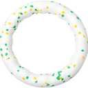 Indestructible Dog Chew Toy Ring 7x0.9 Inch Floating Interactive Fetch Toy for Small Dogs Chew Proof Water Play Anxiety Relief Indoor Outdoor (Small)