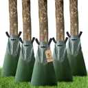 5 Pack Tree Watering Bags, 20 Gallon Slow Release Gator Bags for Trees, Durable PVC Tree Drip Irrigation Bags with Heavy Duty Zipper, Deep Root Targeting