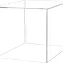 Marketing Holders 5" Acrylic Display Riser Box with One Open Side Versatile Clear Square Retail Merchandise Storage Bin or Product Platform