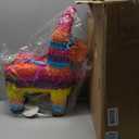 Poen 21 inches Large Rainbow Donkey Piñata Multicolor Party Donkey Piñata 21 x 15.7 x 6 Inches Mexican Theme Party Decoration Carnivals Festivals, Taco Tuesday Event Birthdays