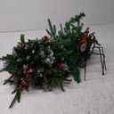 2 Pack Christmas Decorations Outdoor - 21" Pre-Lit Outdoor Christmas Tree with Lights, Prelit Planter Bushes with Remote, Christmas Planter Urn Filler for Front Porch Pathway Yard Garden Holiday Decor