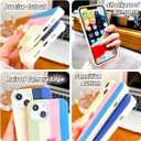 Compatible with iPhone 12 Heart Case for Women Girls,Aesthetic Cute Girly Cool Preppy Design,Slim Thin Shockproof Cell Phone Silicone Cover for iPhone 12Rainbow/Purple