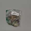 Curtain Rings with Eyelet, Metal Ring for Curtain Hook Pins 15Pcs - Gold