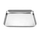 QWORK Stainless Steel Surgical Tray, for Medical Instruments, Tattoo, Surgical Supplies, 10 1/4 x 7 7/8 x 1 inch, 1 Pack