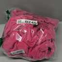 Lacoste Classic Pique Bath Robe, 100% Soft Cotton Terry, Unisex Bathrobe for Adult Women & Men, Luxury Robe for Spa, Super Absorbent & Quick Drying, One Size Fits Most, Magenta