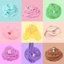 16 Pack Mini Butter Slime Kit, With Pink Watermelon & Lemon Slice Scents. Mermaid Slime Included - DIY Scented Slime Party Favor and Stress Relief Toy for Boys & Girls