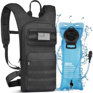 NOOLA Hydration Backpack with 3L TPU Water Bladder, Tactical Molle Water Backpack for Men Women, Hydration Pack for Hiking, Biking, Running and Climbing