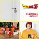 Culture Fly Dragon Ball Z 3-Piece Mug Gift Set, Socks, Christmas Ornament, Funny Characters Mugs, Stocking Stuffer, White Elephant Gag Gift