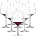 Wine, Host Crystal Glass, 26 Ounce Burgundy (Set of 8), Clear