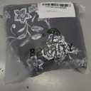 B2prity Tankini Swimsuits for Women Tummy Control Two Piece Bathing Suit High Waisted Wrap Swim Suit with Bottom Swimwear (Medium, White Leaf, Black)