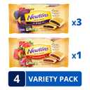 Newtons Soft & Fruit Chewy Fig & Strawberry Cookies Variety Pack, (Fig Bars, Strawberry Bars), 4 Packs BBD: 08-05-26
