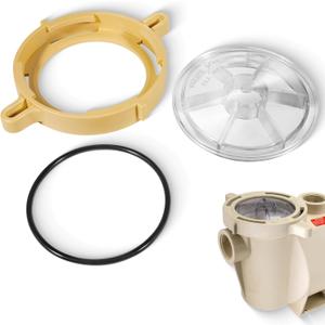 Lid, Lock Clamp and O-Ring Replacement Parts Kit Fit for Whisperflo and IntelliFlo Pool Pump, Replace 357151, 357199, 350013