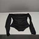 PINKMSTYLE Womens Square Neck Mesh Long Sleeve Bodysuit Shapewear Corset Tops Sexy Concert Outfits Party Shirts